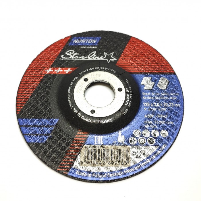 Rezné kotúče Starline 125x 1,6 x22,23 NORTON