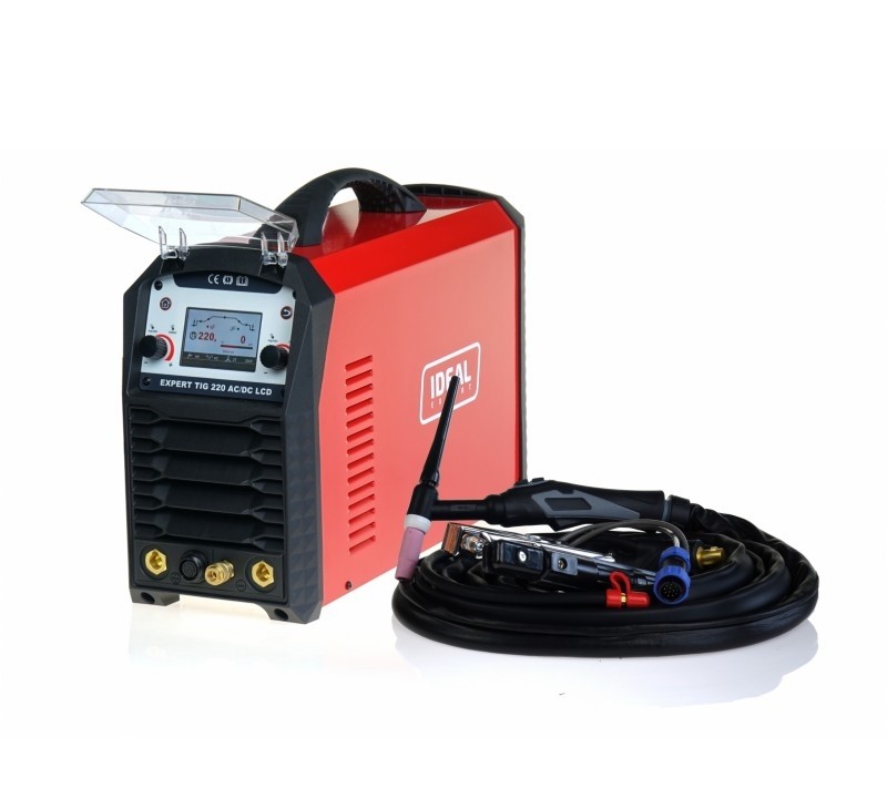 TIG zváračka IDEAL EXPERT TIG 220 AC/DC LCD + TIG držiak 4m diaľkové ovládanie