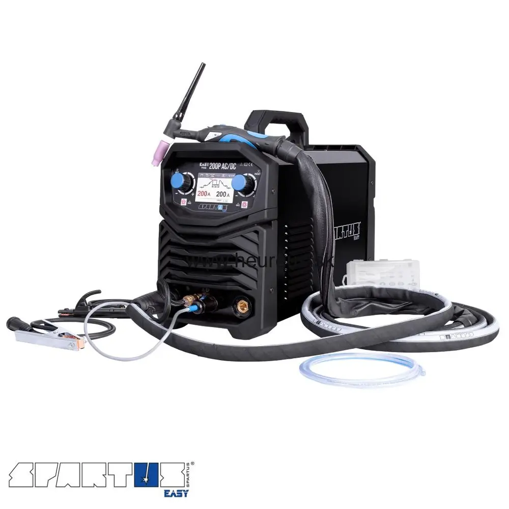 Zváračka SPARTUS EasyTIG 200P AC/DC + horák Easy mini TIG 17/4 + sada