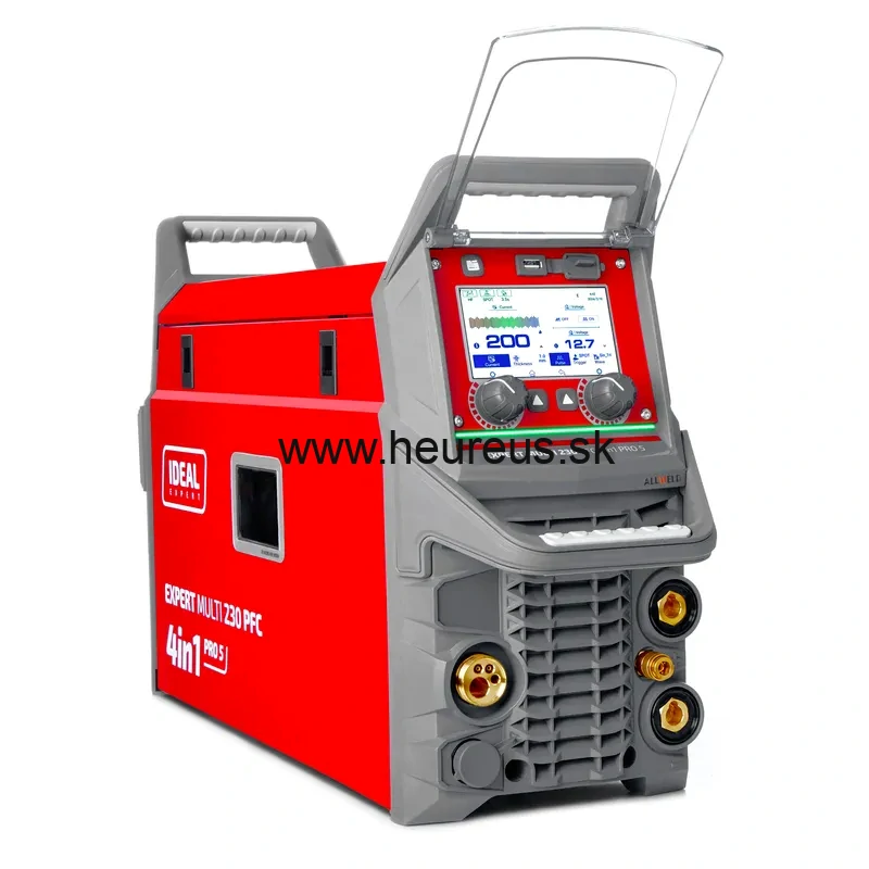 MIG/TIG AC/DC invertorový zvárací stroj IDEAL EXPERT MULTI 230 PFC PULSE Pro5 LCD 4X4 4v1